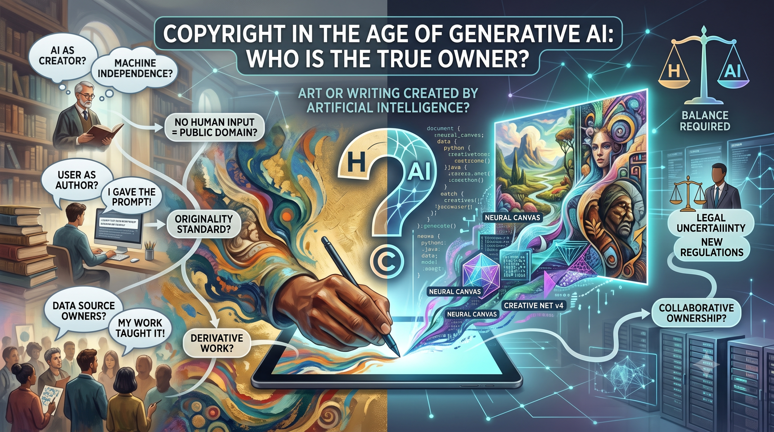 Hak Cipta di Era Generative AI: Siapa Pemilik Asli Karya Buatan Mesin?