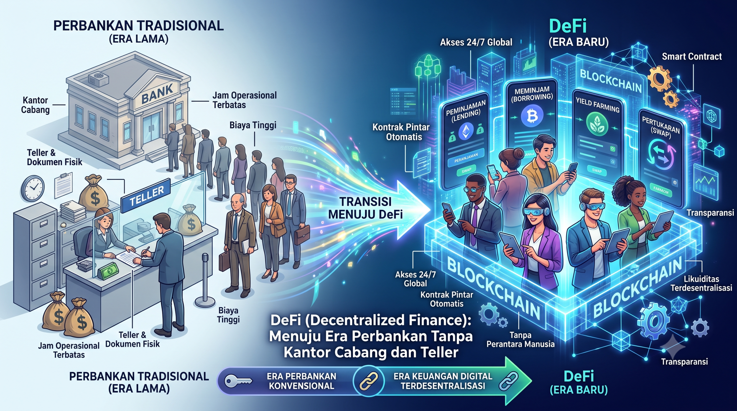 DeFi (Decentralized Finance): Menuju Era Perbankan Tanpa Kantor Cabang dan Teller