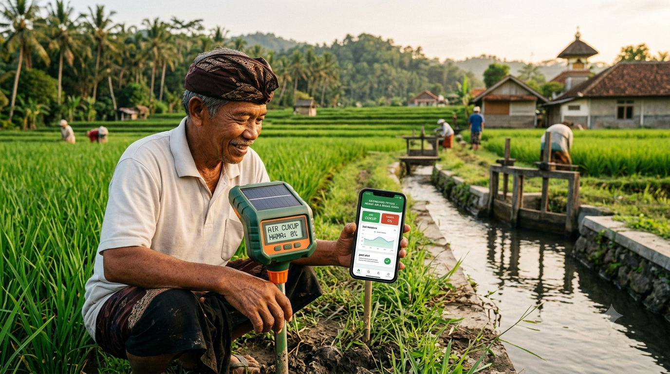 IoT di Sektor Pertanian: Bagaimana Sensor Tanah Digital Membantu Petani Desa Menghemat Air dan Mendeteksi Hama
