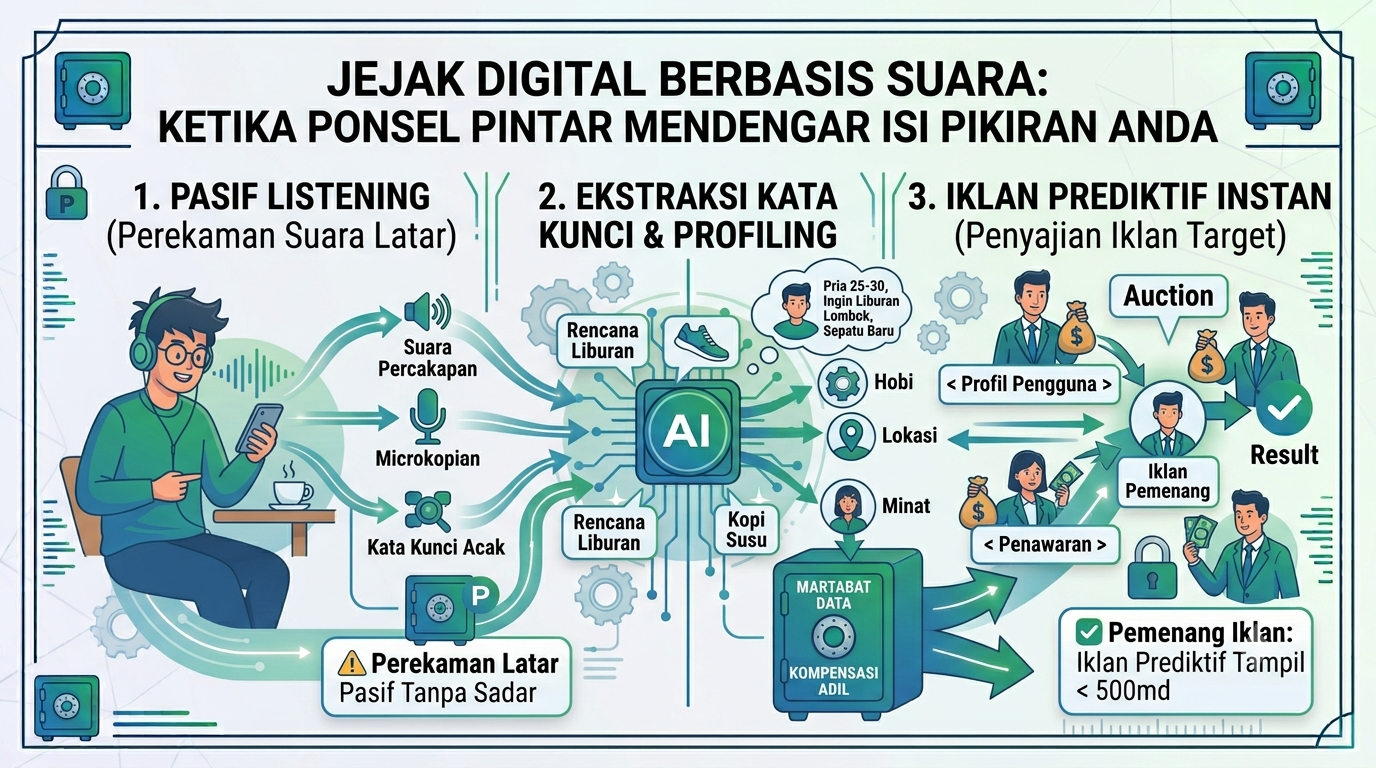 Jejak Digital Berbasis Suara: Ketika Ponsel Pintar Mendengar Isi Pikiran Anda