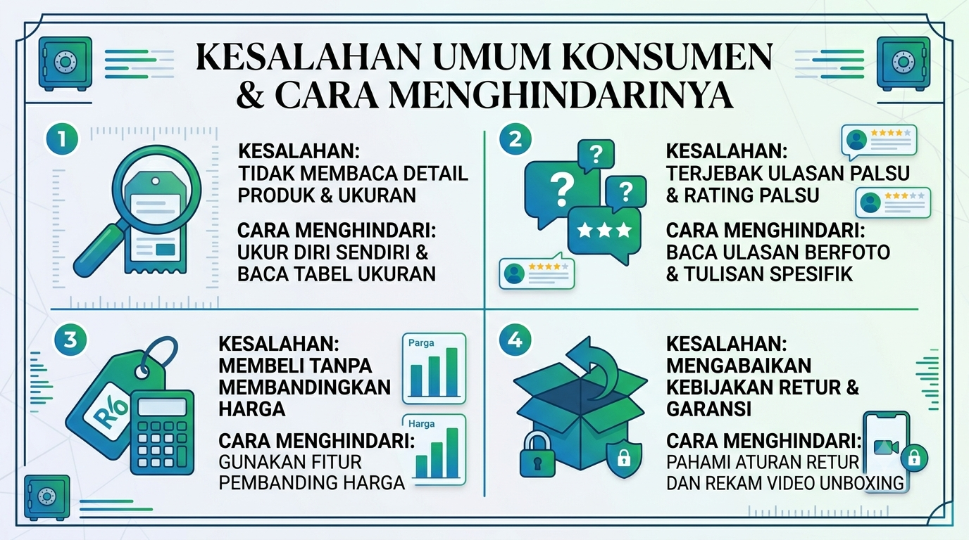 Panduan Pintar: Menghindari 5 Kesalahan Umum yang Sering Dilakukan Konsumen Saat Belanja Online