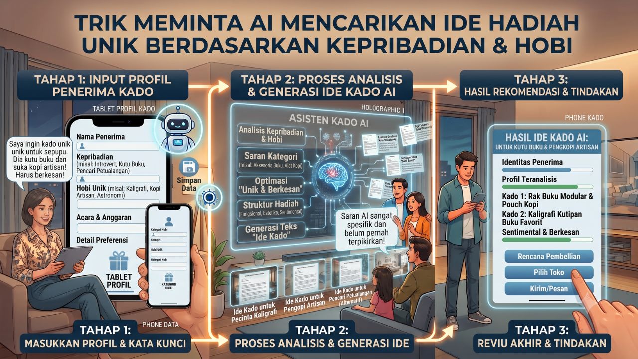 Rekomendasi Kado Unik: Trik Meminta AI Mencarikan Ide Hadiah Berdasarkan Kepribadian dan Hobi Unik Seseorang