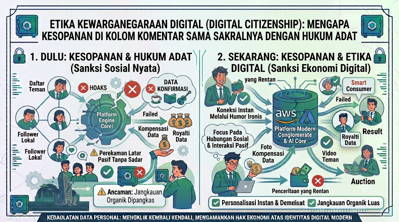 Etika Kewarganegaraan Digital (Digital Citizenship): Mengapa Kesopanan di Kolom Komentar Sama Sakralnya dengan Hukum Adat
