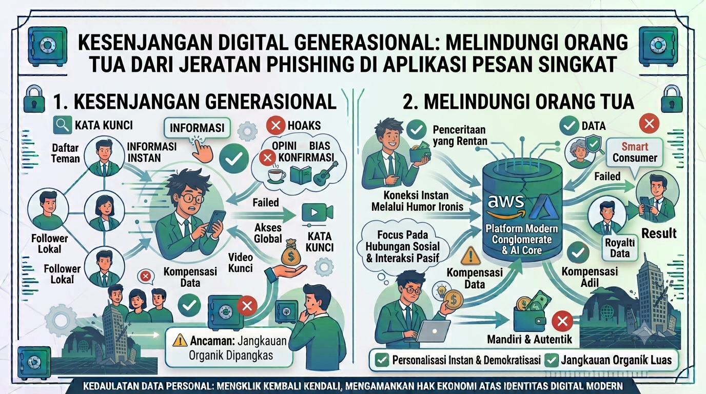 Kesenjangan Digital Generasional: Melindungi Orang Tua dari Jeratan Phishing di Aplikasi Pesan Singkat